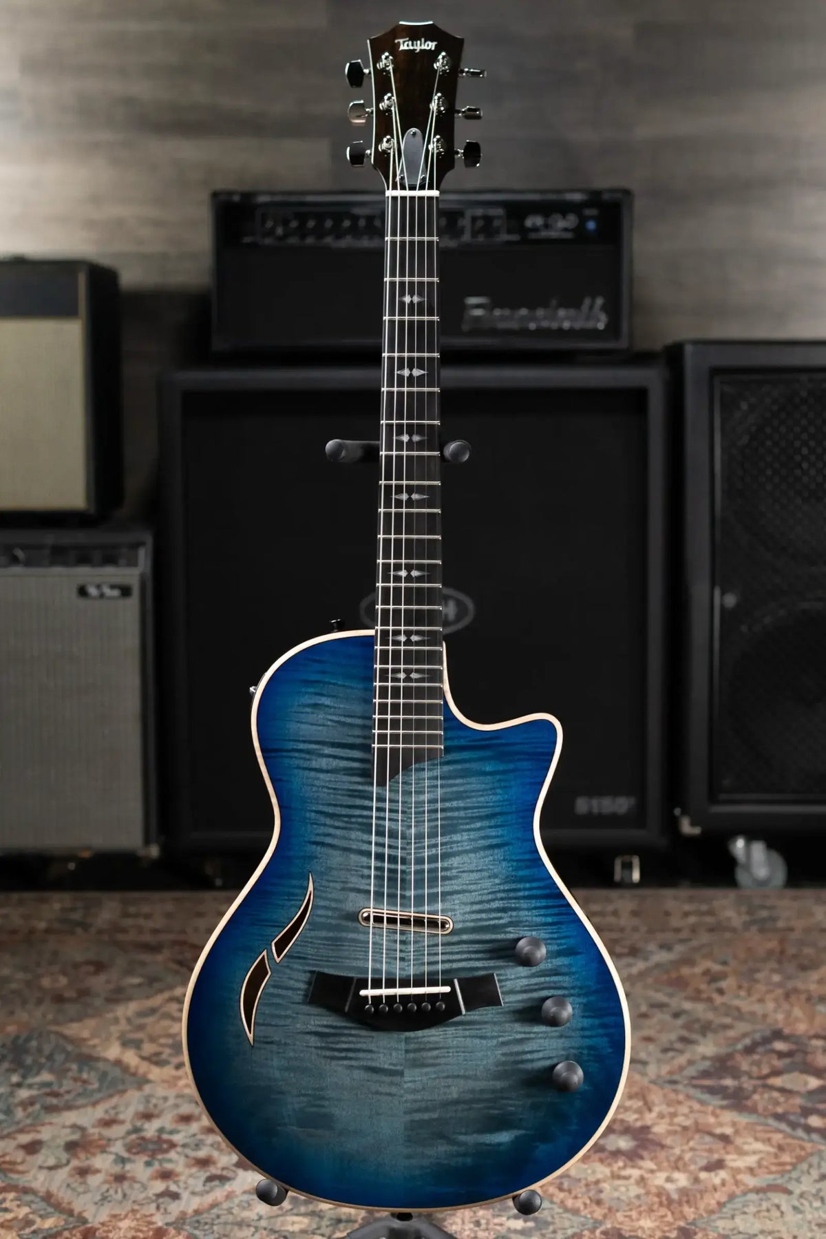 Taylor T5z Pro Hollow Body Electric Guitar - Harbor Blue with Hardshell Case - Factory Demo