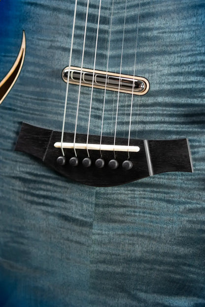 Taylor T5z Pro Hollow Body Electric Guitar - Harbor Blue with Hardshell Case