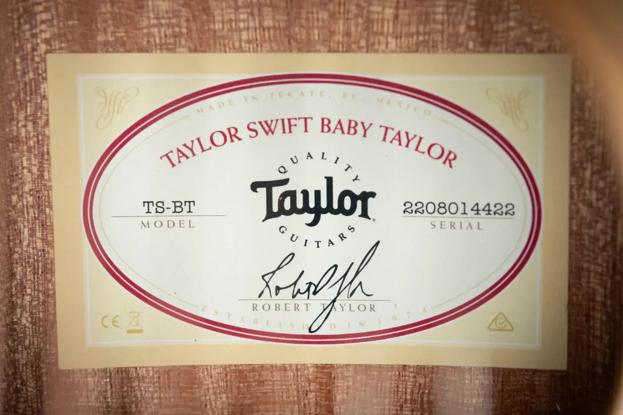 Taylor TS-BT Taylor Swift Baby Taylor Acoustic Guitar w/Gig Bag