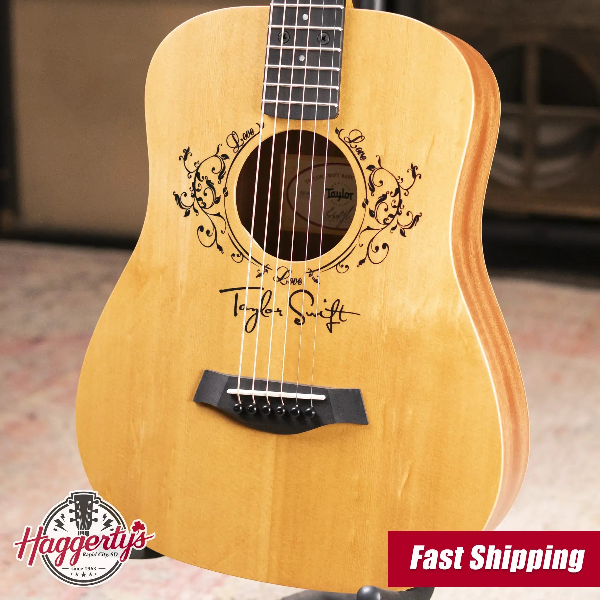 Taylor TS-BT Taylor Swift Signature Baby Taylor Acoustic Guitar with Gig Bag