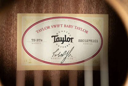 Taylor TS-BTe Taylor Swift Baby Taylor Acoustic-Electric Guitar with Gig Bag