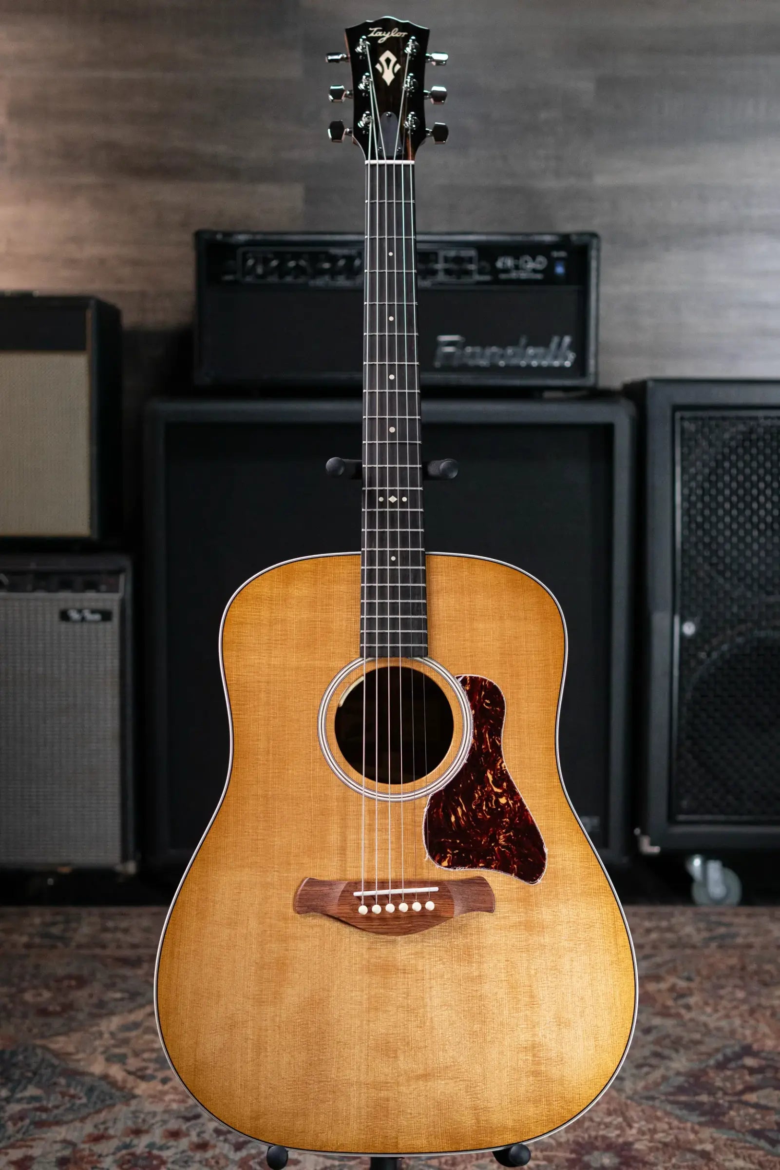 Taylor Trey Hensley Gold Label 510e Special Edition Dreadnought Acoustic / Electric Guitar - Antique Blonde with Hardshell Case