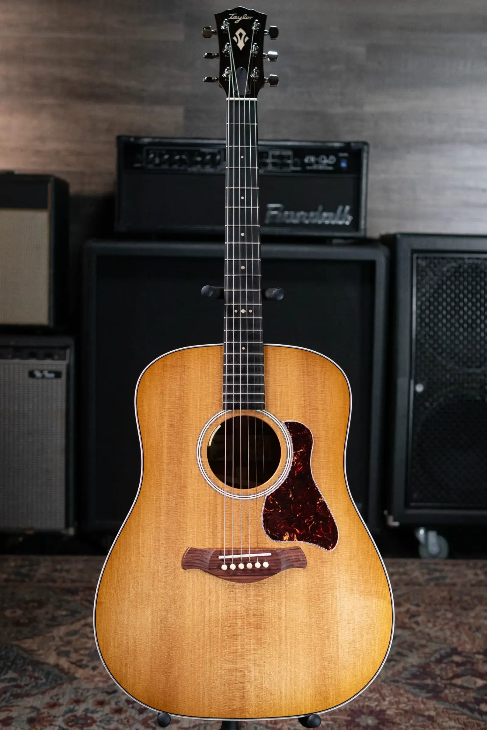 Taylor Trey Hensley Gold Label 510e Special Edition Dreadnought Acoustic / Electric Guitar -  Antique Blonde with Hardshell Case