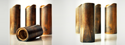 The Rock Slide Small Aged Brass Swamp Guitar Slide