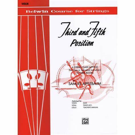 Third and Fifth Position Book, Violin