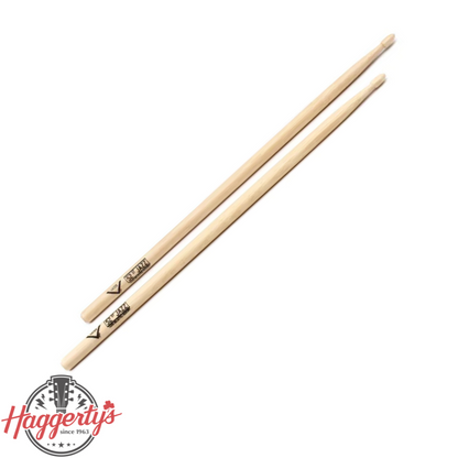 Vater American Hickory Drumsticks - 52nd Street Jazz - Wood Tip