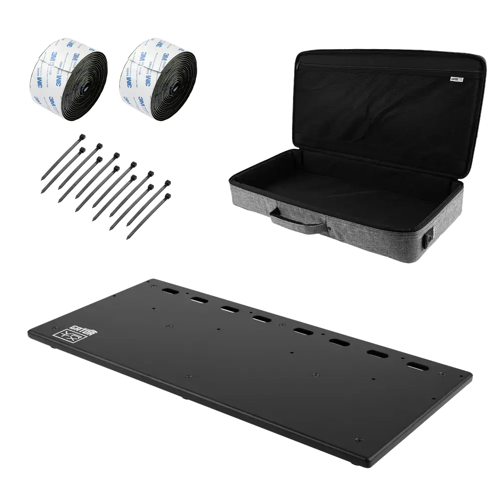 Vertex By Gator GV-TC2713-GB Tour Compact 27" x 13" Pedalboard w/ Padded Gig Bag