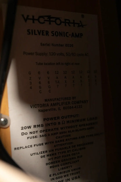 Victoria Silver Sonic Guitar Amplifier - Used