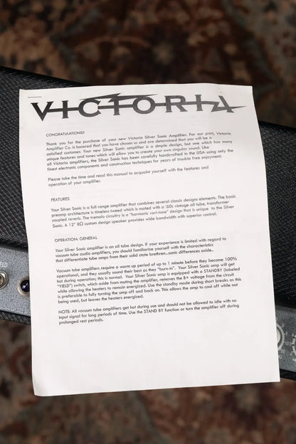 Victoria Silver Sonic Guitar Amplifier - Used