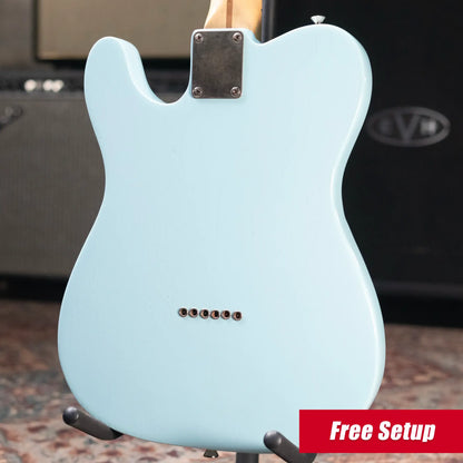 Fender 1969 Telecaster Electric Guitar Refinished Blue with Hardshell Case - Used