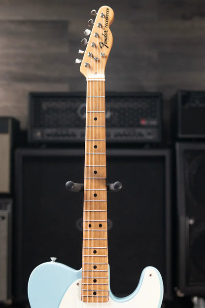 Fender 1969 Telecaster Electric Guitar Refinished Blue with Hardshell Case - Used