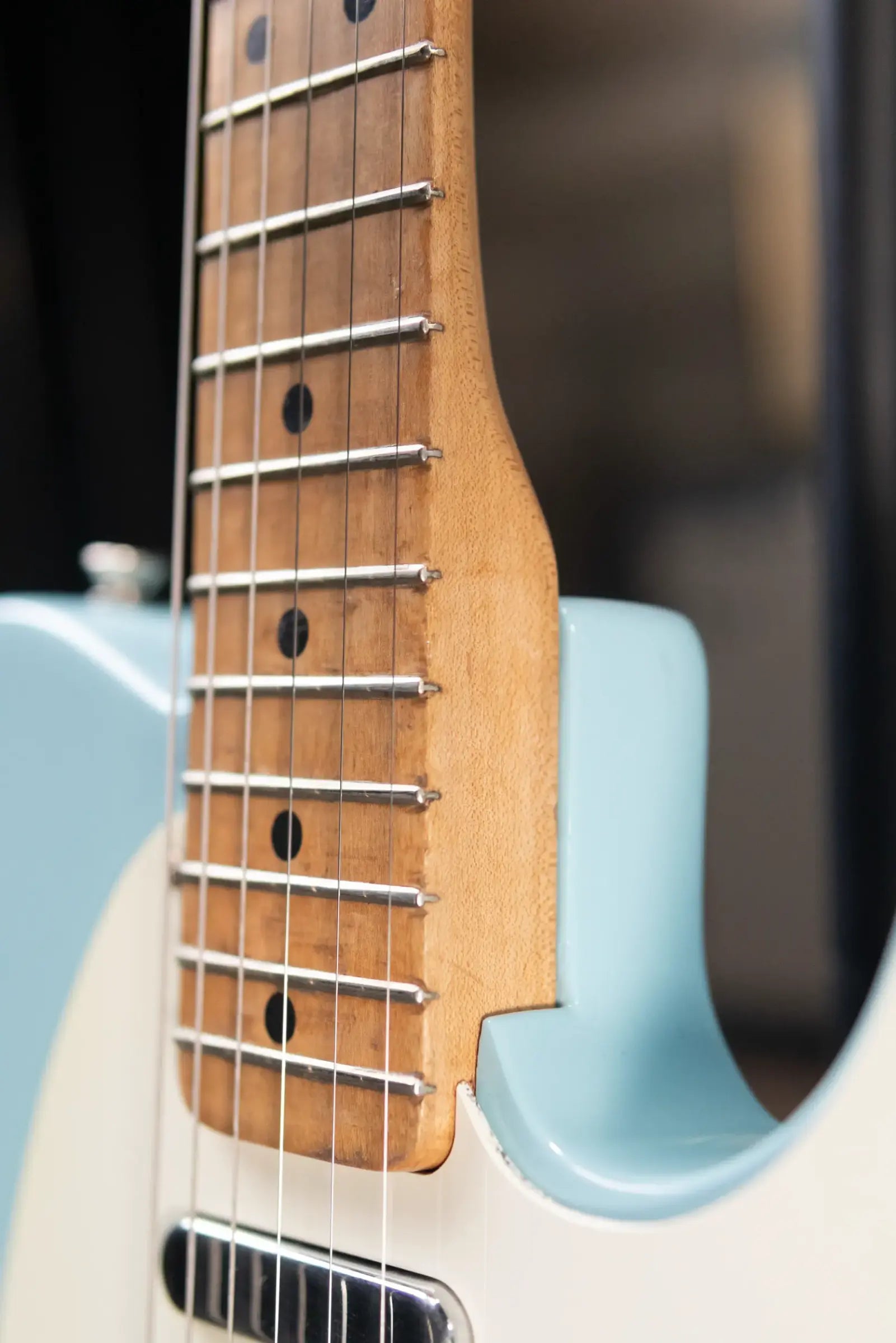 Fender 1969 Telecaster Electric Guitar Refinished Blue with Hardshell Case - Used