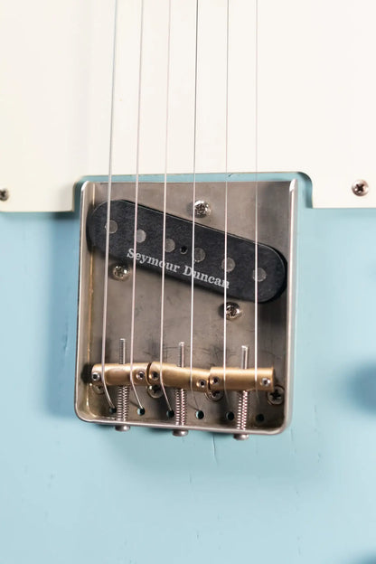 Fender 1969 Telecaster Electric Guitar Refinished Blue with Hardshell Case - Used