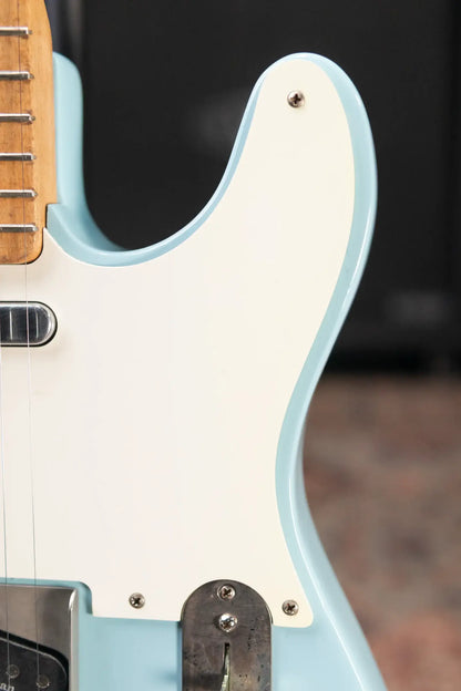 Fender 1969 Telecaster Electric Guitar Refinished Blue with Hardshell Case - Used