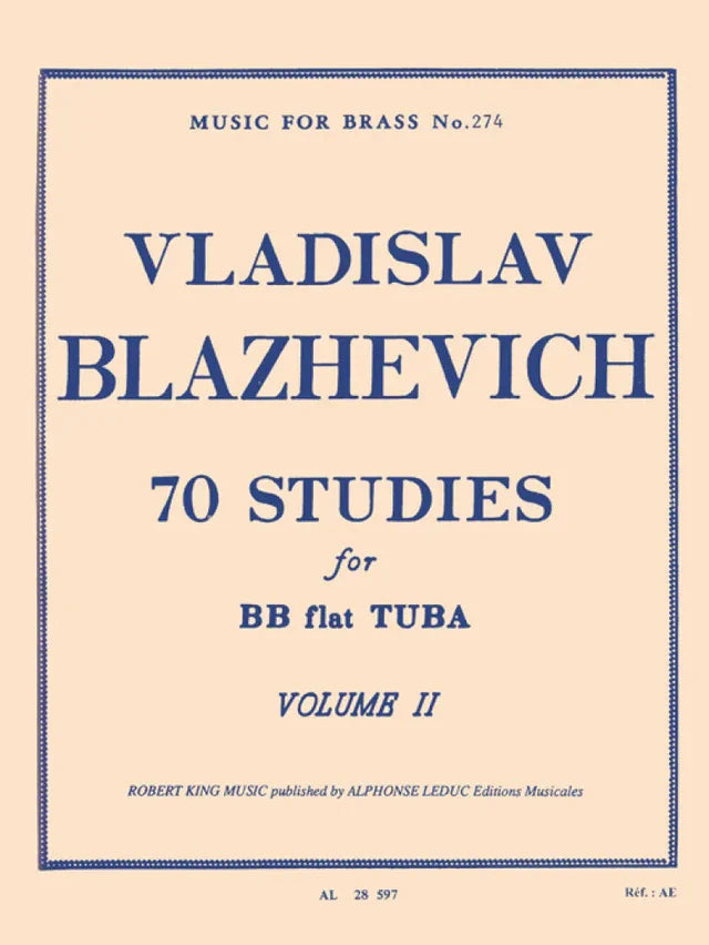 Vladislav Blazhevich 70 Studies for BB flat Tuba Volume II