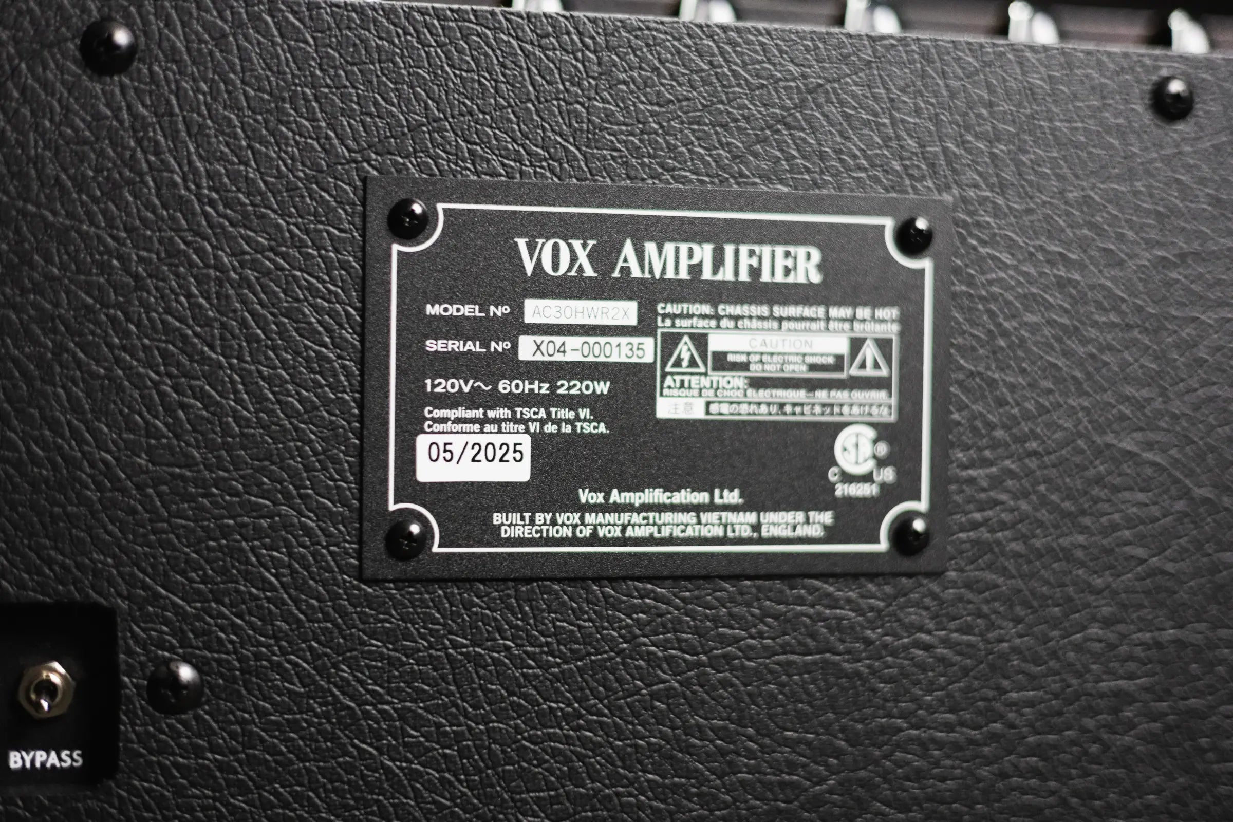 Vox AC30HWR2X Handwired Combo Amp