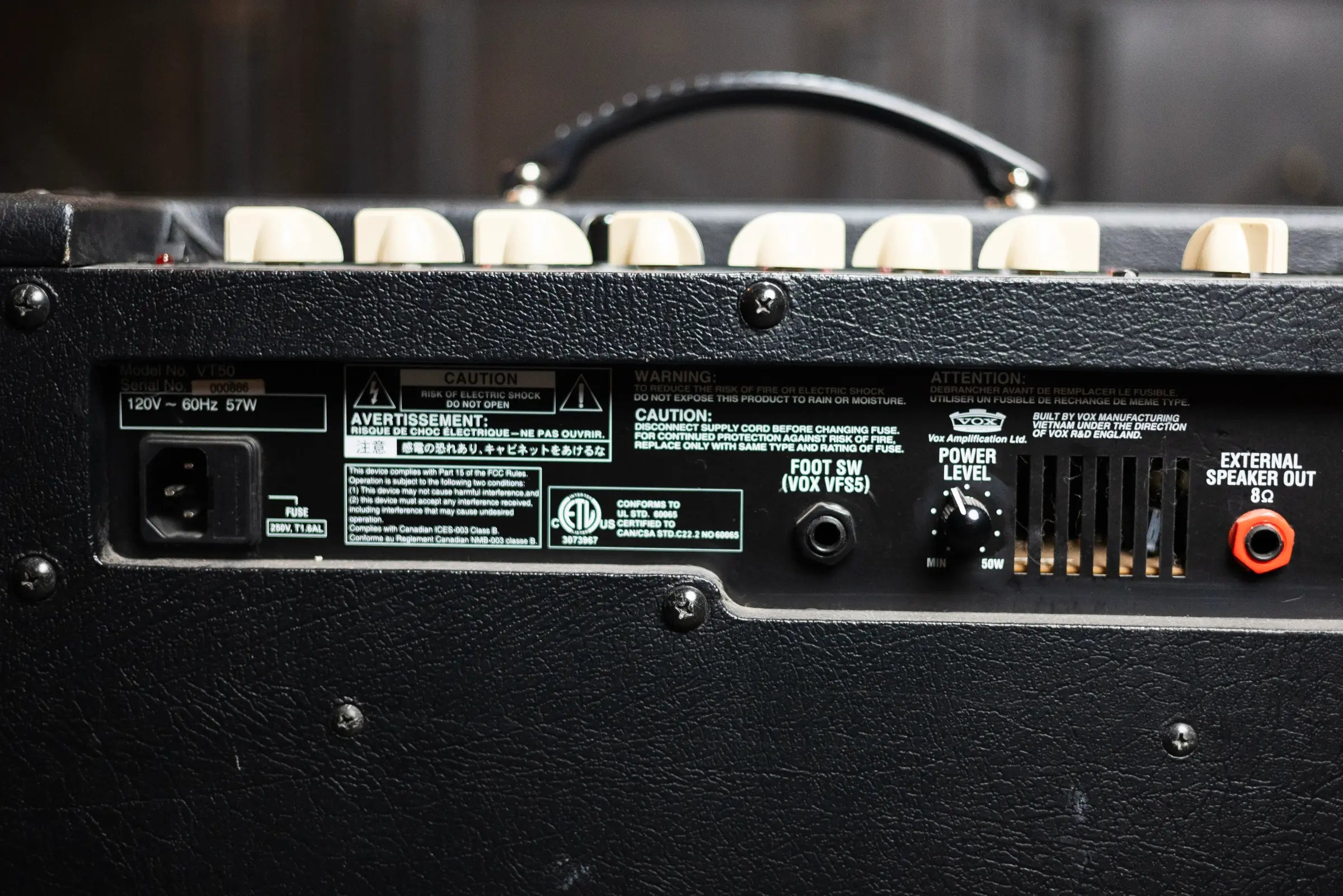 Vox VT50 Guitar Amp with Footswitch - Used