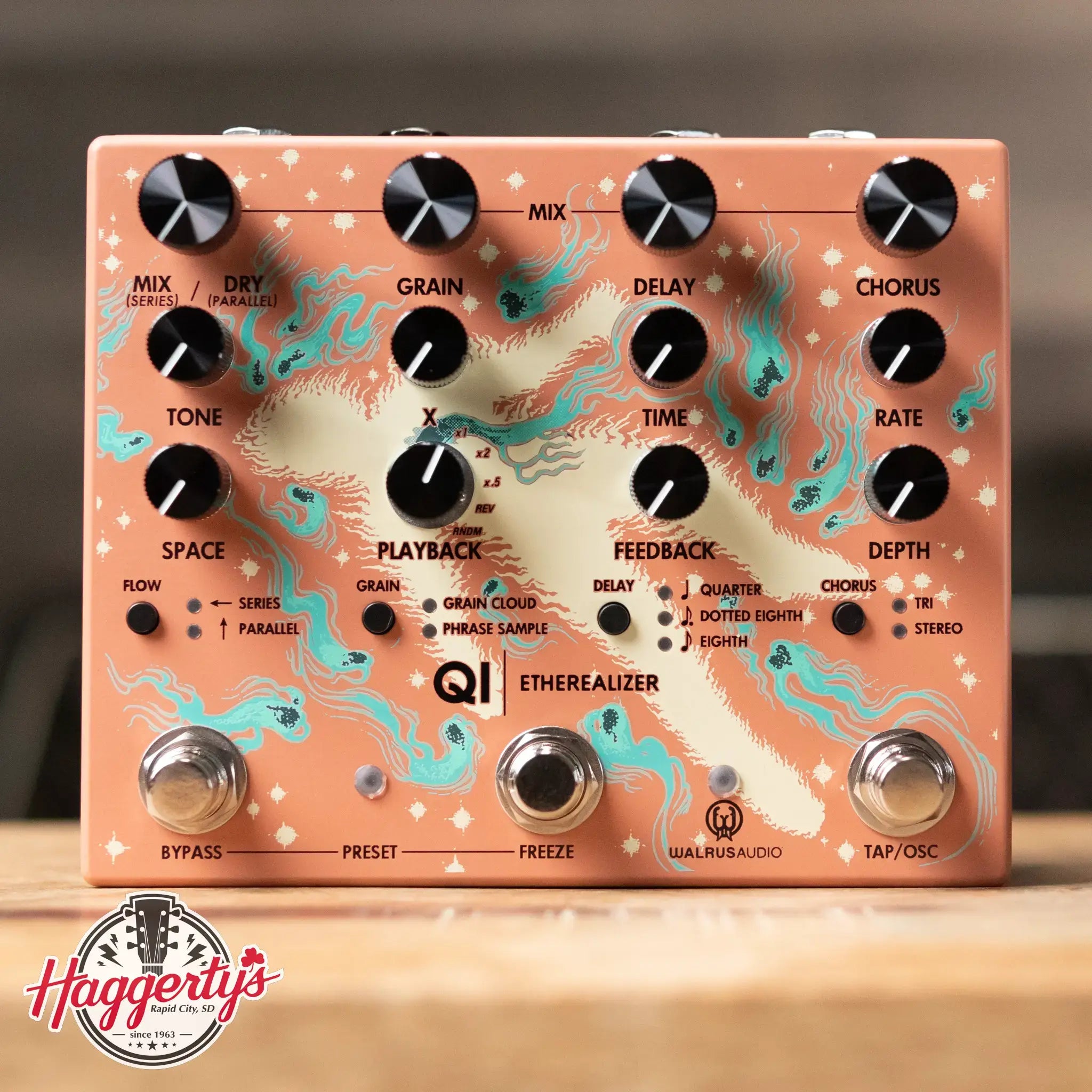 Walrus Audio Qi Etherealizer Pedal Terracotta 67a4c9822cc75