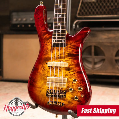 Warwick Limited Edition Masterbuilt Streamer Stage II NT Bass - Bleached Honey Sunset Burst with Gig Bag