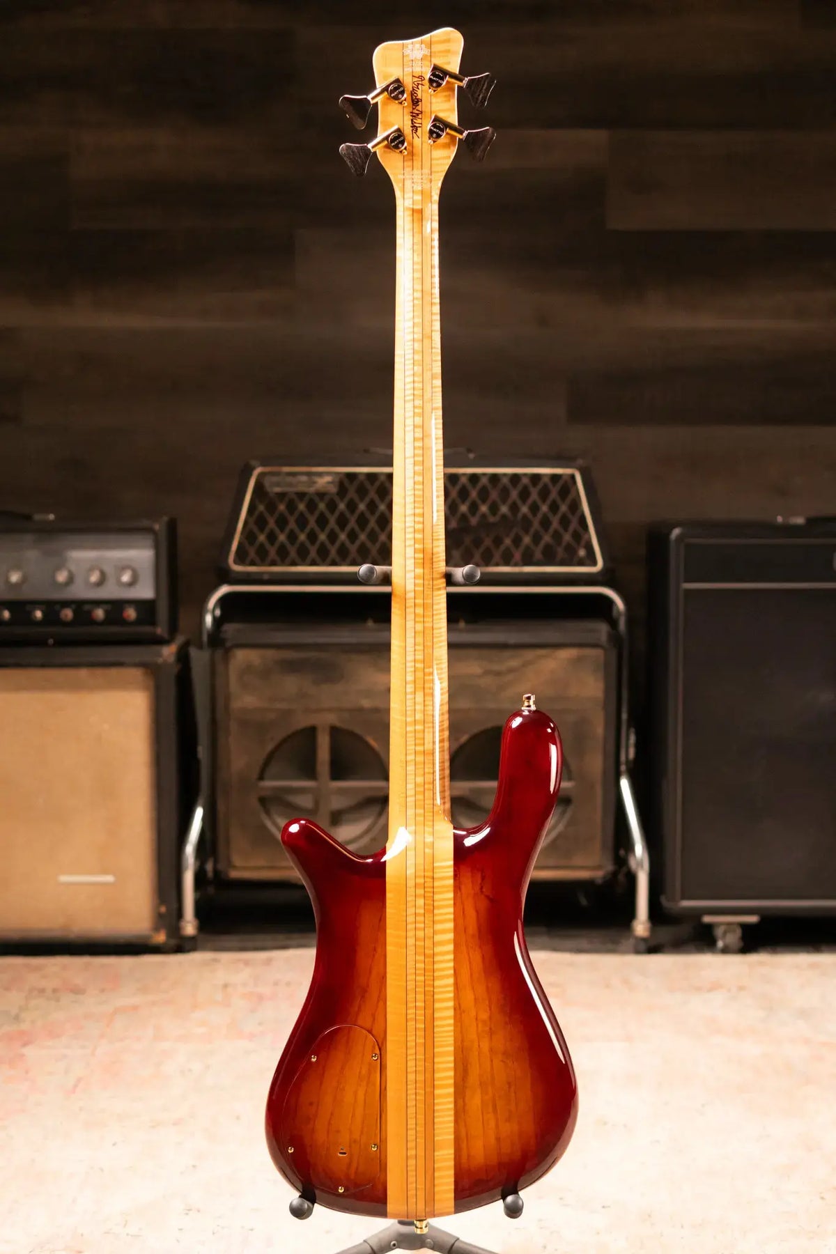 Warwick Limited Edition Masterbuilt Streamer Stage II NT Bass - Bleached Honey Sunset Burst with Gig Bag