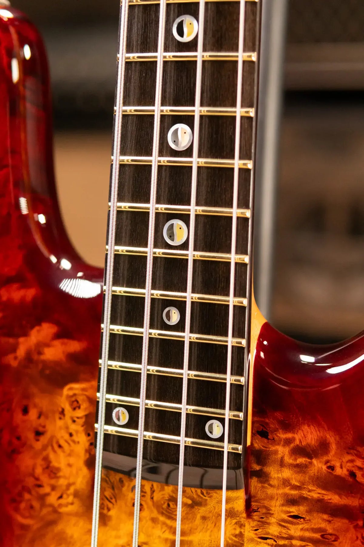 Warwick Limited Edition Masterbuilt Streamer Stage II NT Bass - Bleached Honey Sunset Burst with Gig Bag