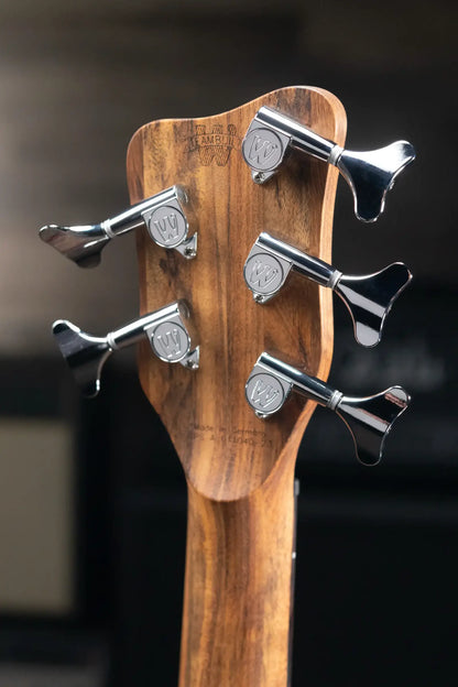 Warwick Pro Series Corvette $$ 5-String Electric Bass - Burgundy Red Transparent Satin with Gig Bag