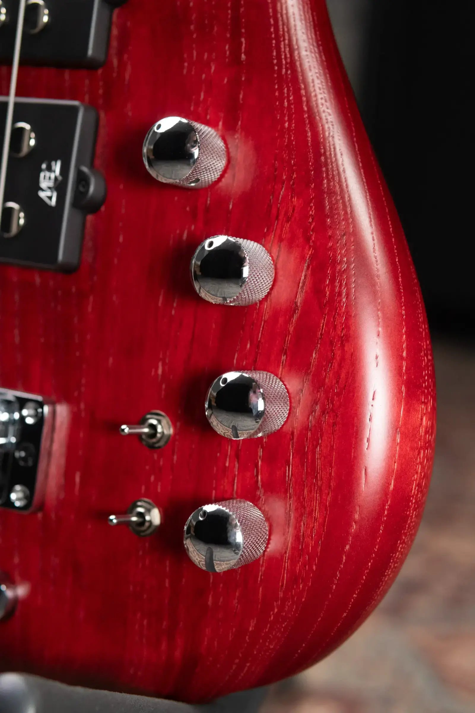 Warwick Pro Series Corvette $$ 5-String Electric Bass - Burgundy Red Transparent Satin with Gig Bag