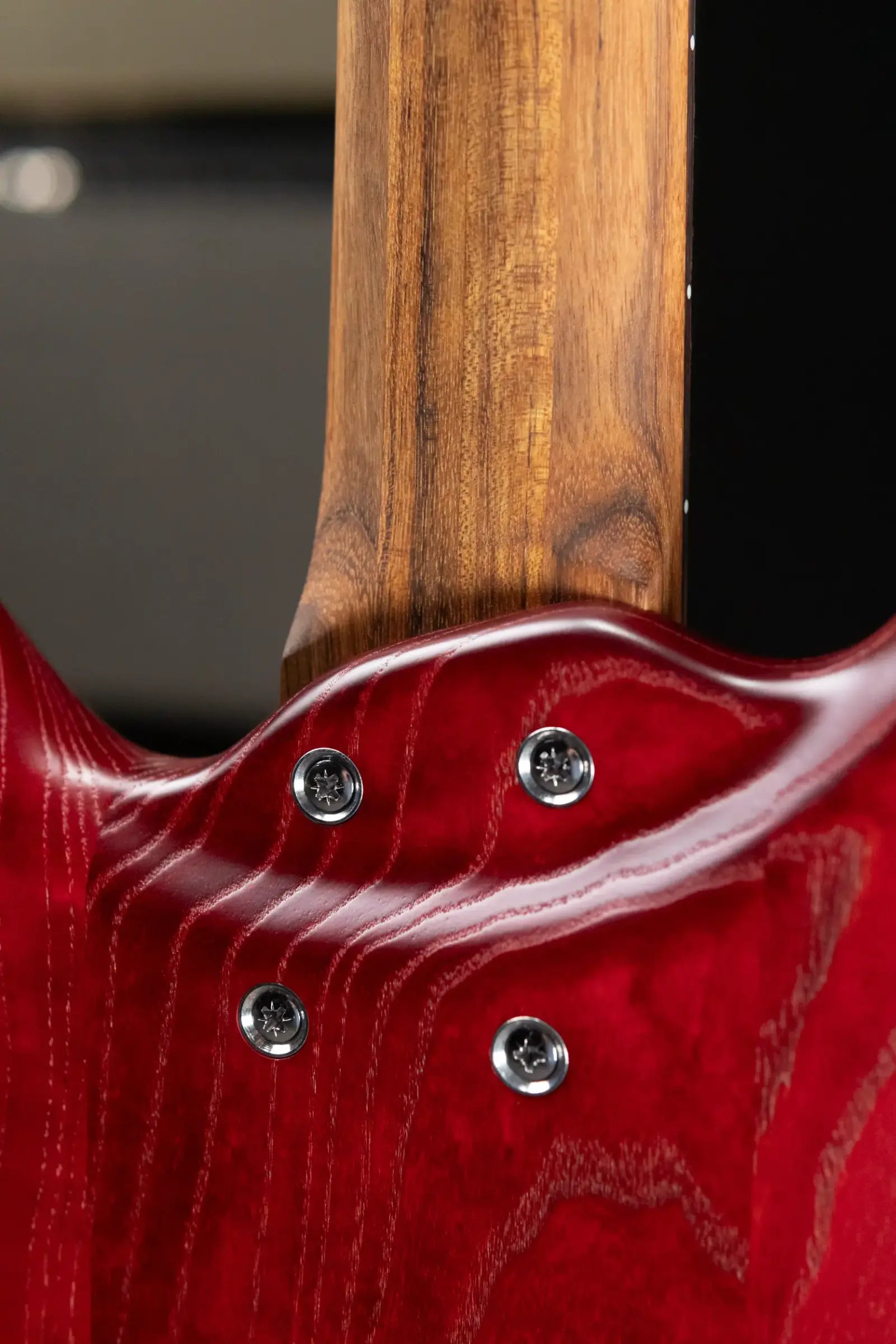 Warwick Pro Series Corvette $$ 5-String Electric Bass - Burgundy Red Transparent Satin with Gig Bag