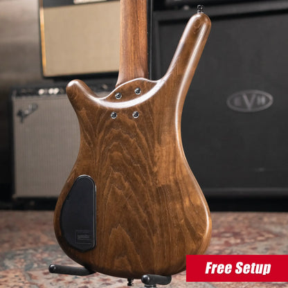 Warwick Pro Series Corvette Standard Electric Bass - Antique Tobacco Transparent Satin with Gig Bag