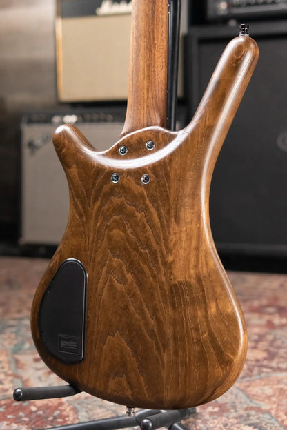 Warwick Pro Series Corvette Standard Electric Bass - Antique Tobacco Transparent Satin with Gig Bag