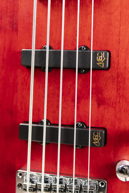 Warwick Pro Series Streamer LX 5-String Electric Bass - Burgundy Red Transparent Satin with Gig Bag