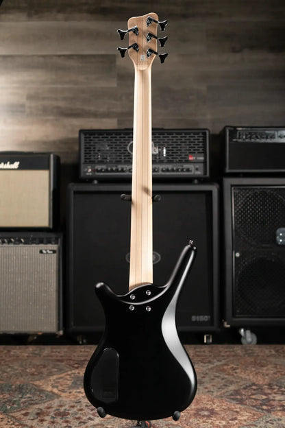 Warwick RockBass Corvette Multi-Scale 5-String - Solid Black Satin with Gig Bag