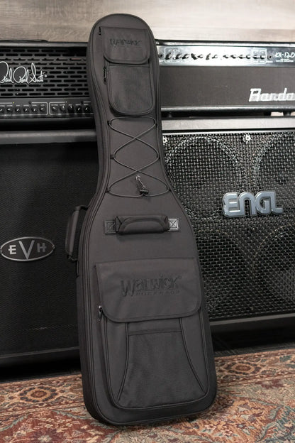 Warwick RockBass Corvette Multi-Scale 5-String - Solid Black Satin with Gig Bag