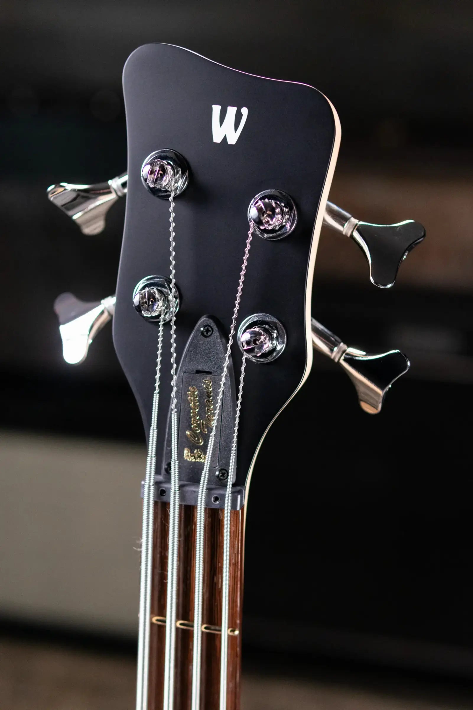 Warwick RockBass Corvette Taranis Electric Bass, BEAD Tuning - Nirvana Black Transparent Satin with Gig Bag