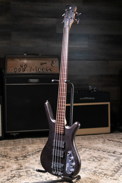 Warwick RockBass Corvette Taranis Electric Bass, BEAD Tuning - Nirvana Black Transparent Satin with Gig Bag