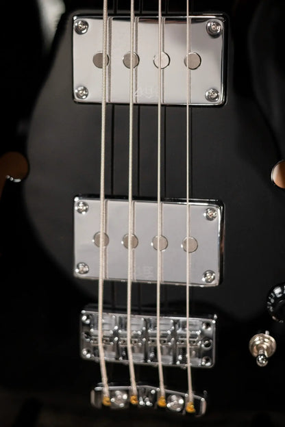 Warwick RockBass Fretless 4-String Star Bass - Solid Black High Polish with Gig Bag