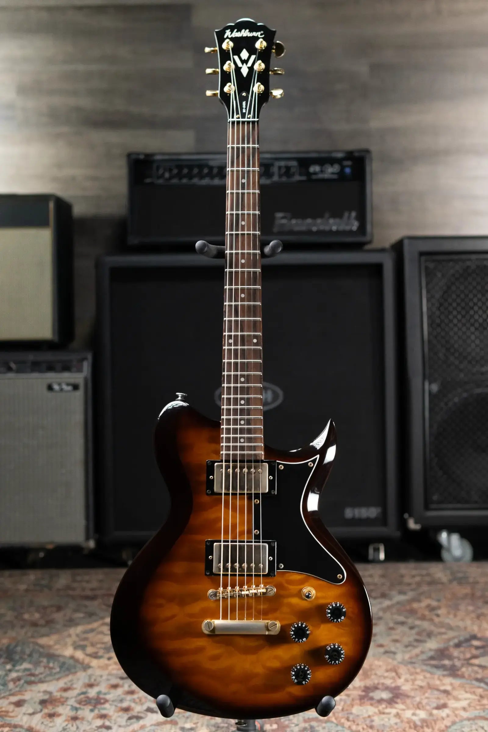 Washburn WI-64DL Electric Guitar - Tobacco Sunburst with Hardshell Case - Used