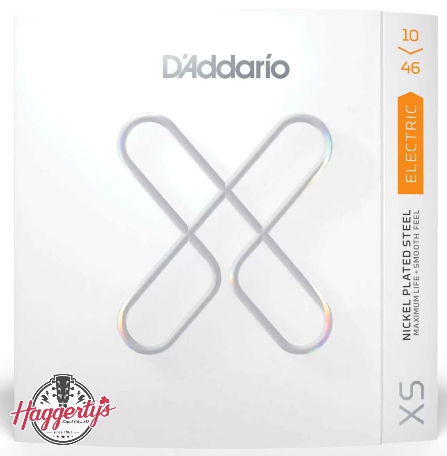 D'Addario XS Nickel Coated Electric Guitar Strings, 10-46