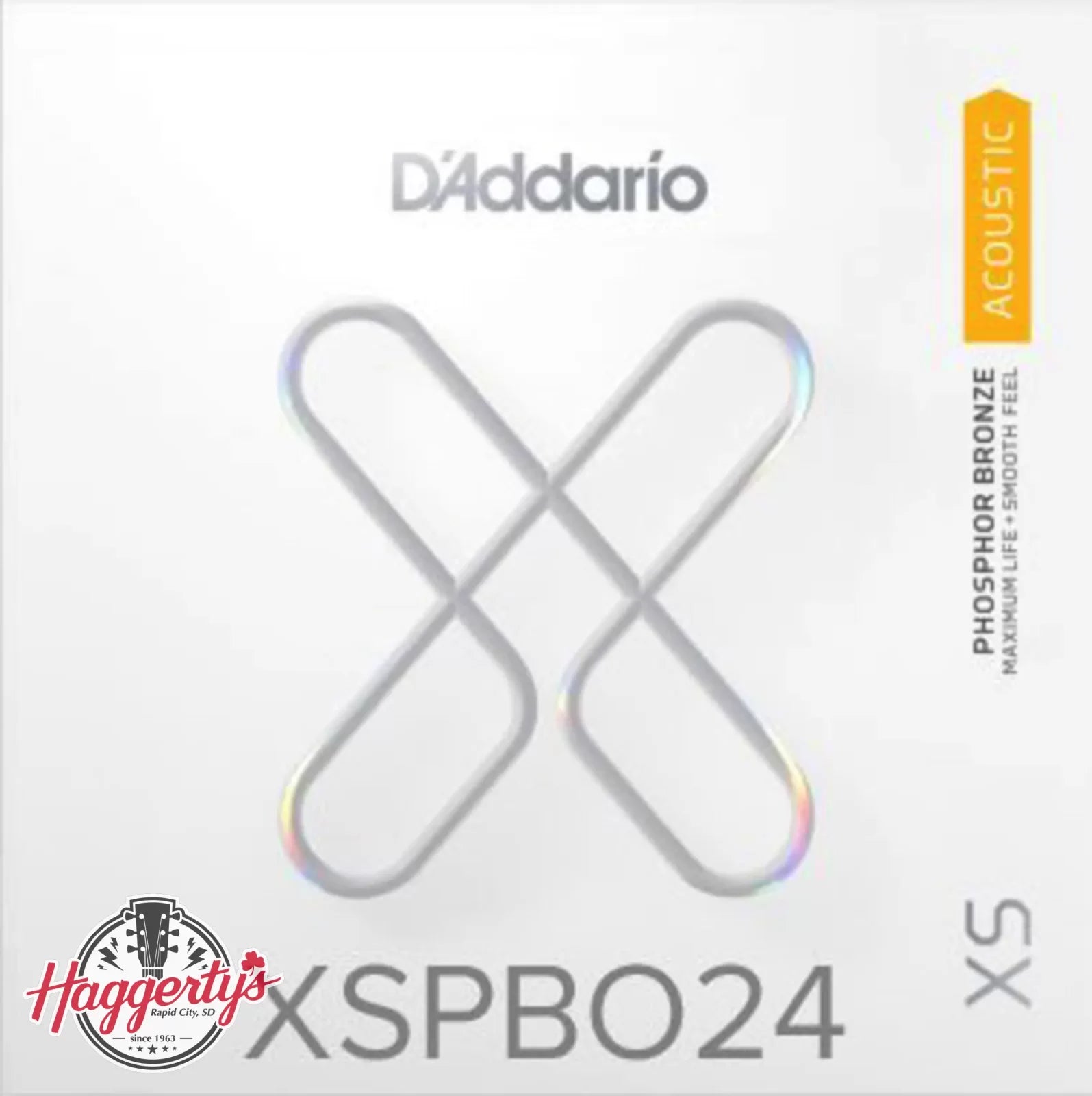 D'Addario XSPB024 XS Phosphor Bronze Acoustic Guitar Single String .024