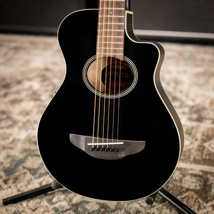 Yamaha APXT2 3/4-Size Thin-Line Cutaway Acoustic/Electric Guitar - Black with Gig Bag