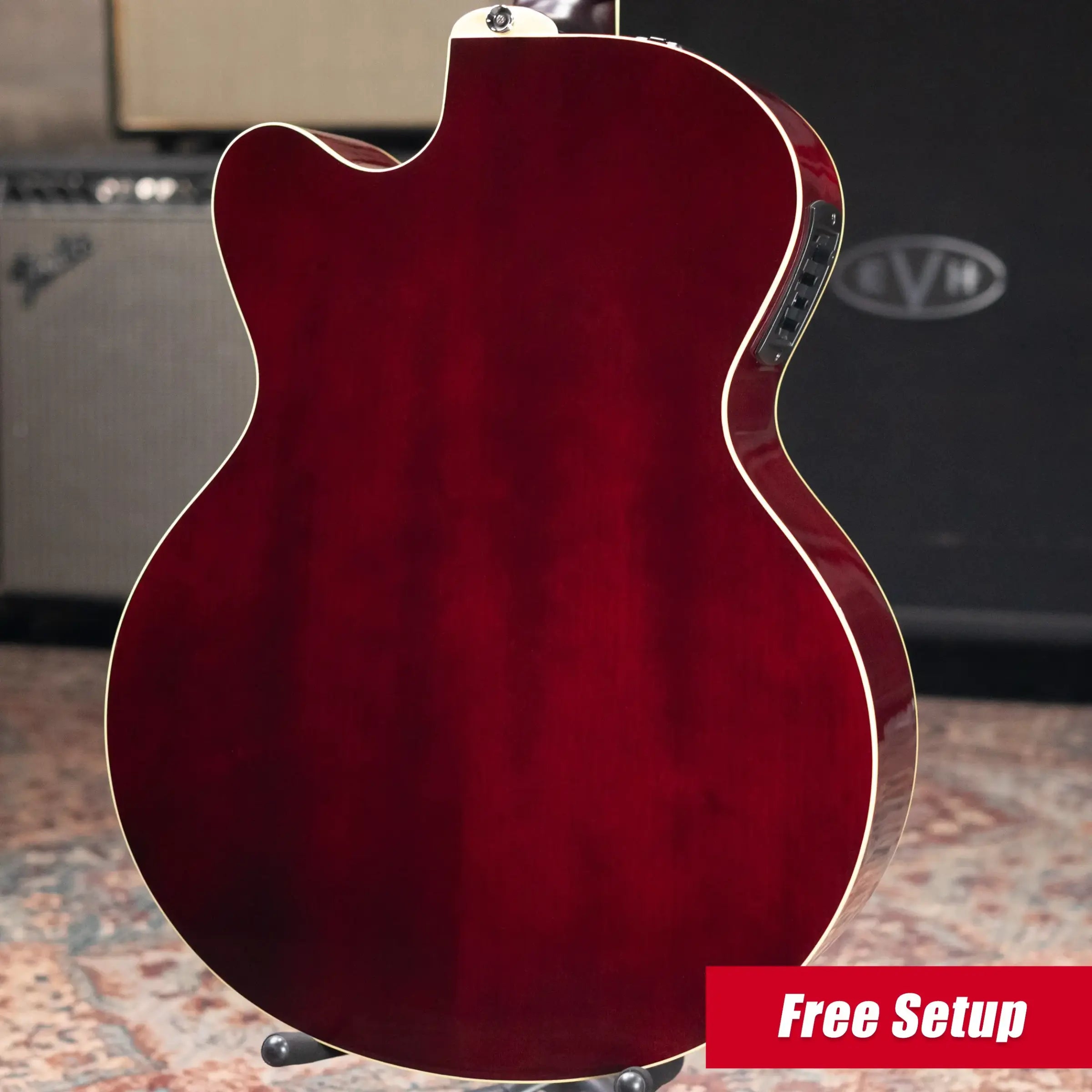 Yamaha CPX700II Acoustic/Electric Guitar Dusk Sun Red with Hardshell Case - Used