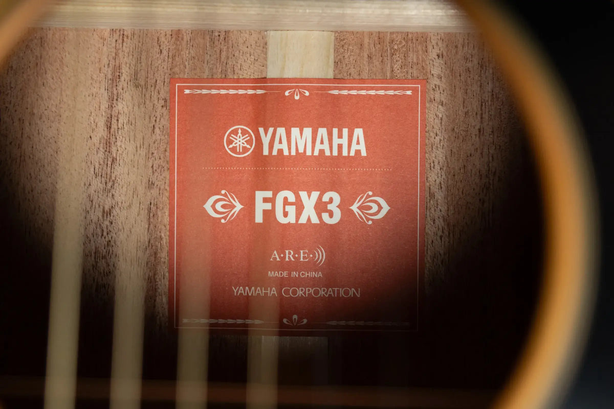Yamaha FGX3 Red Label Acoustic/Electric Guitar - Natural