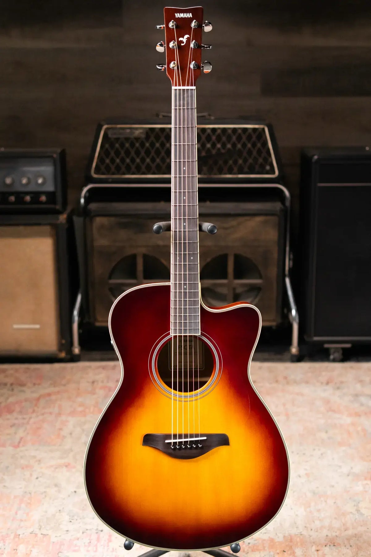 Yamaha FSC-TA TransAcoustic Guitar - Brown Sunburst