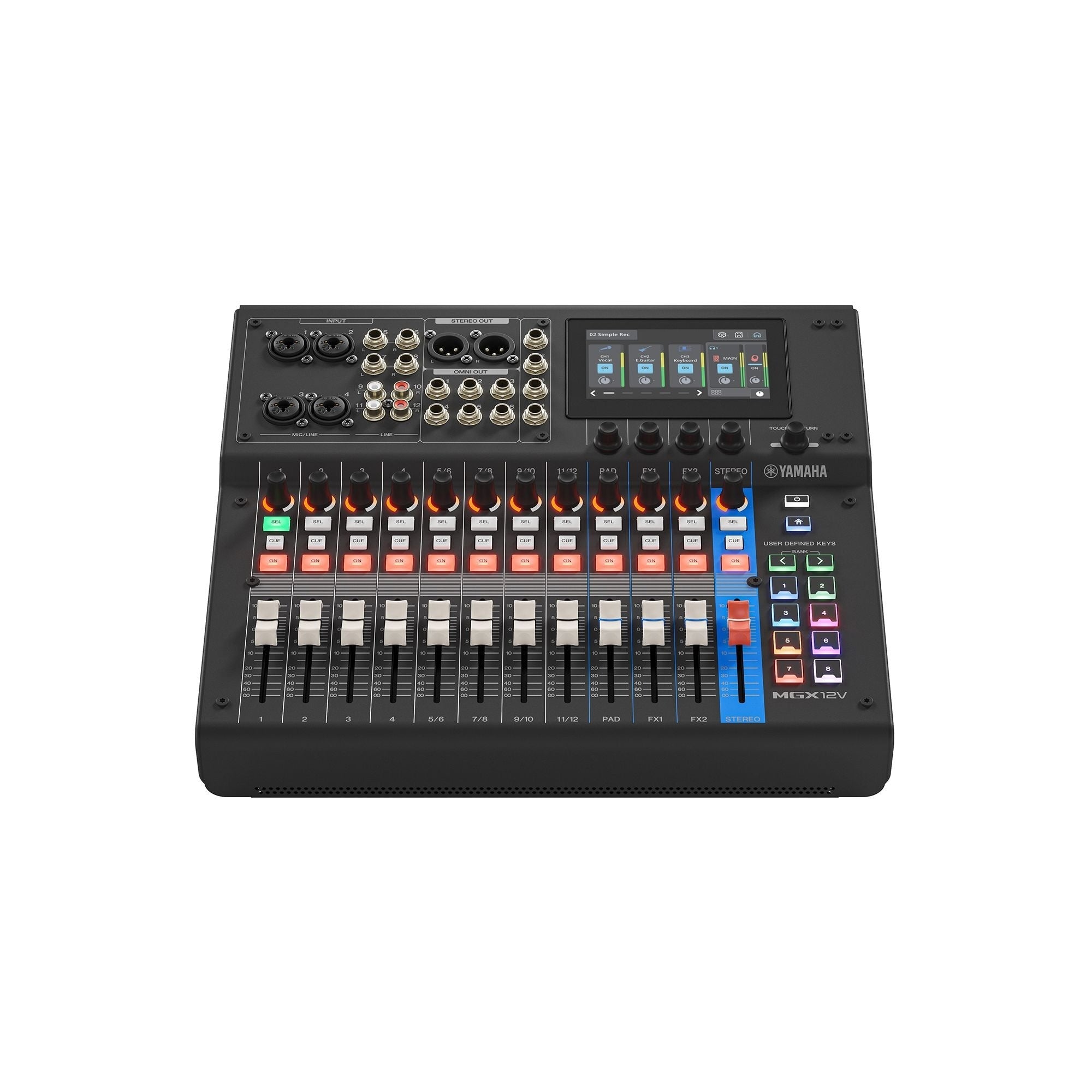 Yamaha MGX12V Digital Mixing Console with Video Interface - Black