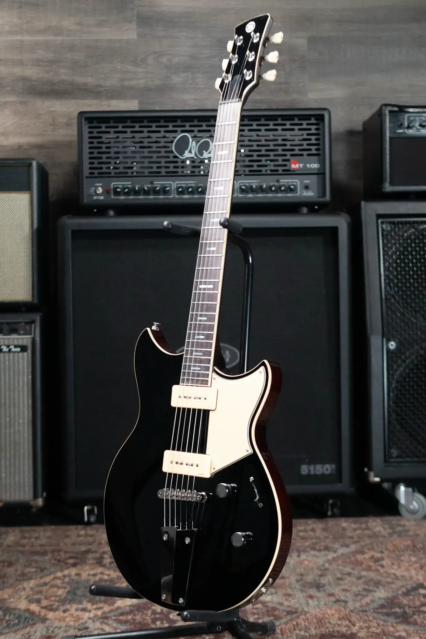 Yamaha RSS02T BL Revstar Standard Electric Guitar - Black with Gig Bag