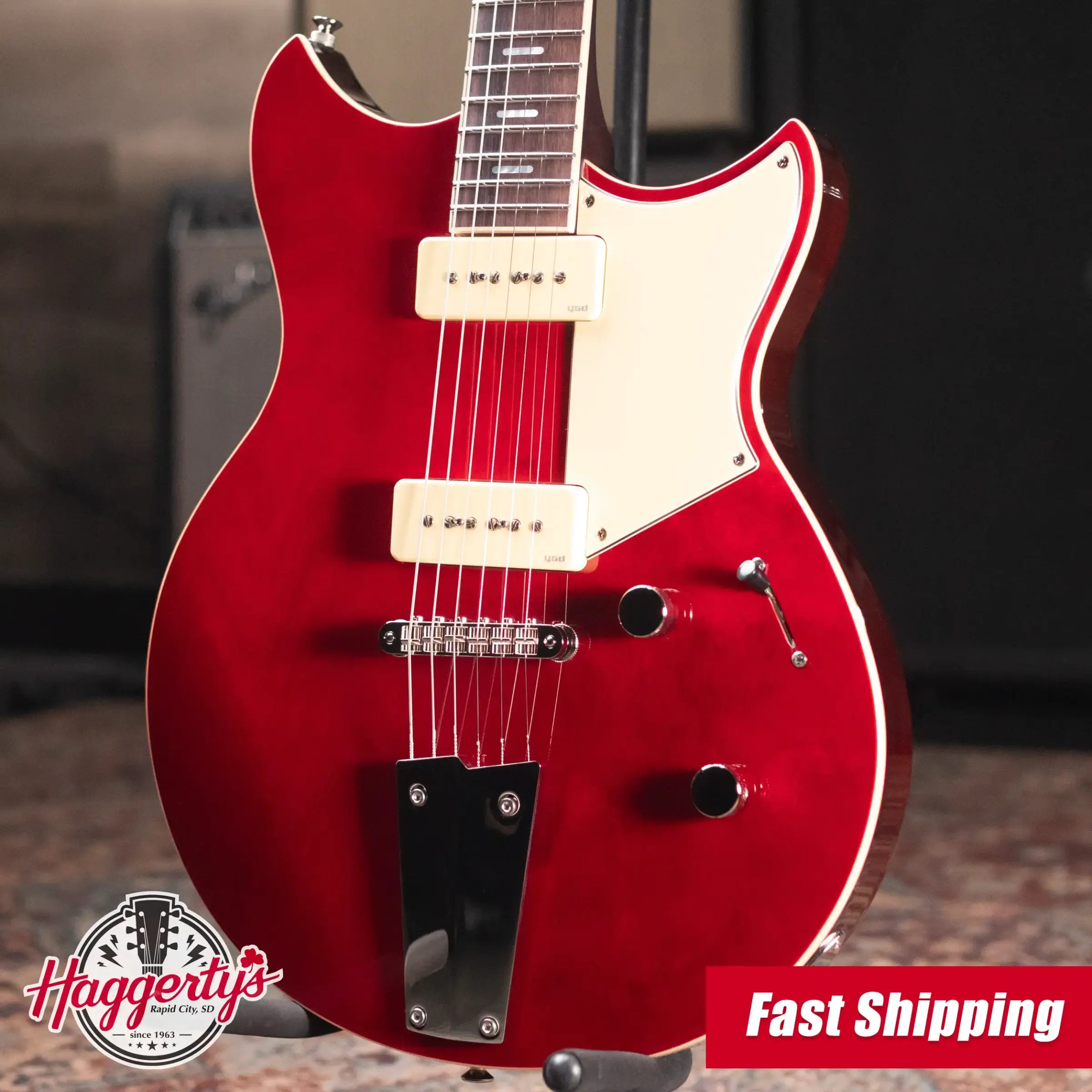 Yamaha Revstar RSS02T P-90 Electric Guitar - Fired Red with Gig Bag