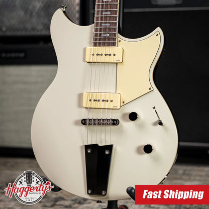 Yamaha Revstar RSS02T P-90 Electric Guitar - Vintage White with Gig Bag