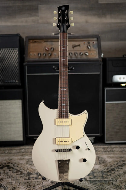Yamaha Revstar RSS02T P-90 Electric Guitar - Vintage White with Gig Bag