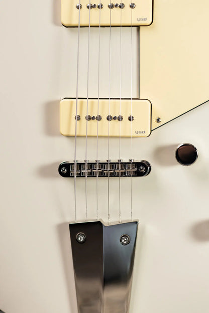 Yamaha Revstar RSS02T P-90 Electric Guitar - Vintage White with Gig Bag