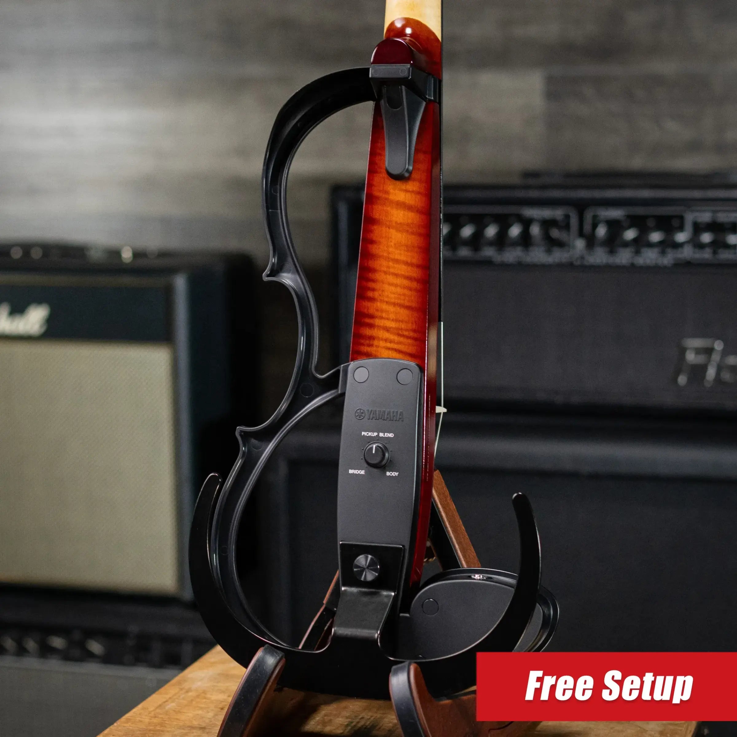 Yamaha Silent Series SV-255 5-String Electric Violin - Shaded Brown